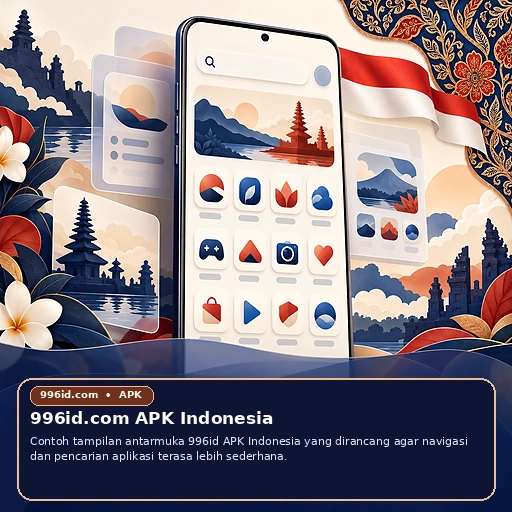 Ilustrasi antarmuka dan navigasi 996id